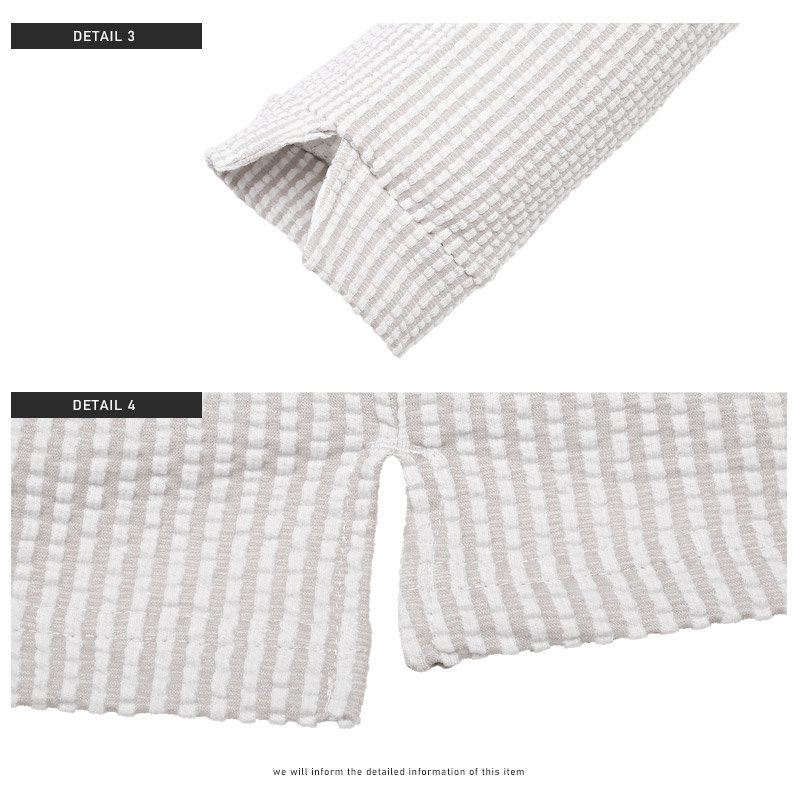 ポロシャツ メンズ 5分袖 五分袖 トップス シアサッカー イタリアンカラー ストライプ柄 無地 春夏 |  | 14