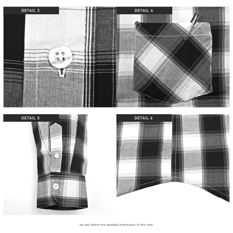 7分袖シャツ メンズ トップス チェックシャツ 七分袖 チェック柄 レギュラ―カラー アメカジ |  | 15