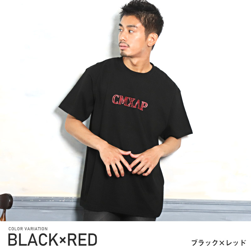 セール Tシャツ メンズ 半袖 トップス ペイズリー バンダナ柄 プリント ロゴ 白 黒 カジュアル