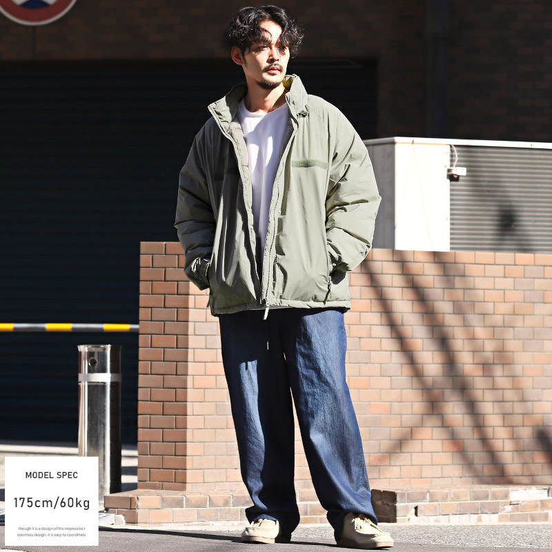 中綿ジャケット メンズ アウター スタンドカラー フード 防風 撥水