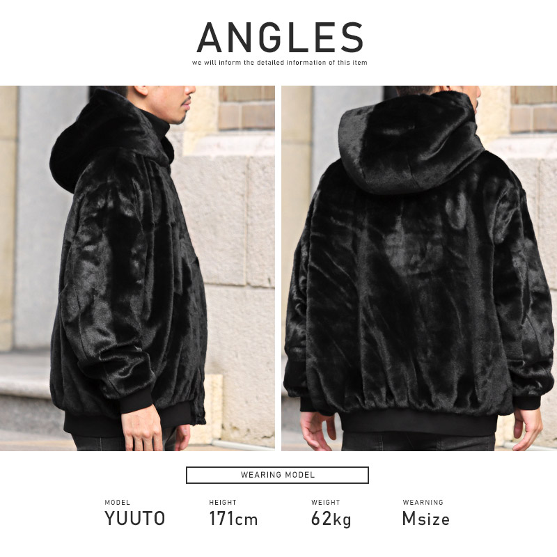 ファーブルゾン メンズ アウター フェイクファー 2WAY リバーシブル