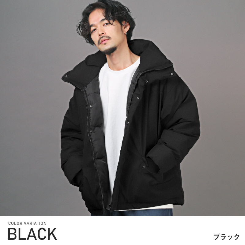 中綿ジャケット メンズ アウター ブルゾン フェイクダウン ボリュームネック 暖か冬 |  | 01
