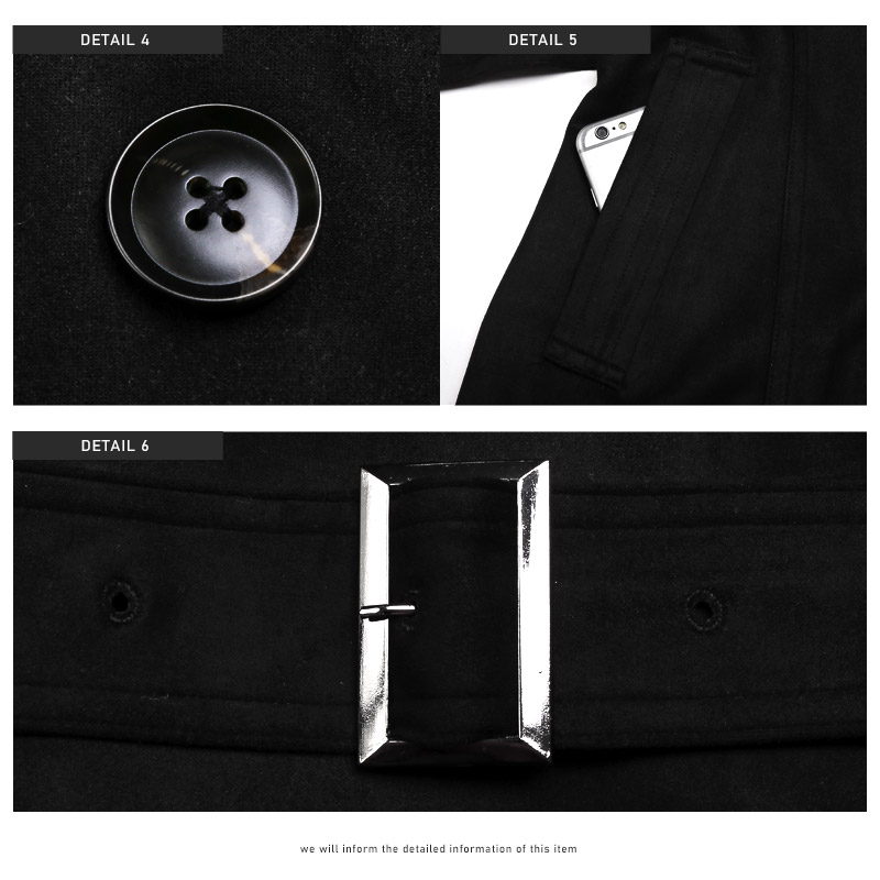 トレンチコート メンズ フェイクスエード 起毛 ロング丈 アウター 無地 キレイめ 春秋 |  | 11