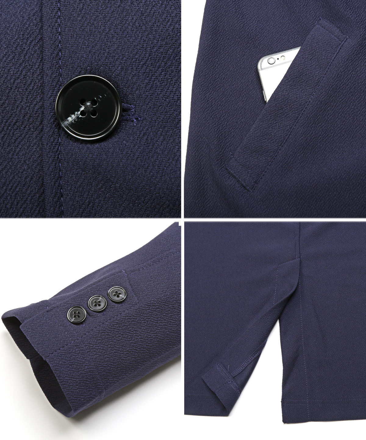 チェスターコート メンズ アウター ロング丈 コート ルーズシルエット 梨地 無地 薄手 |  | 14