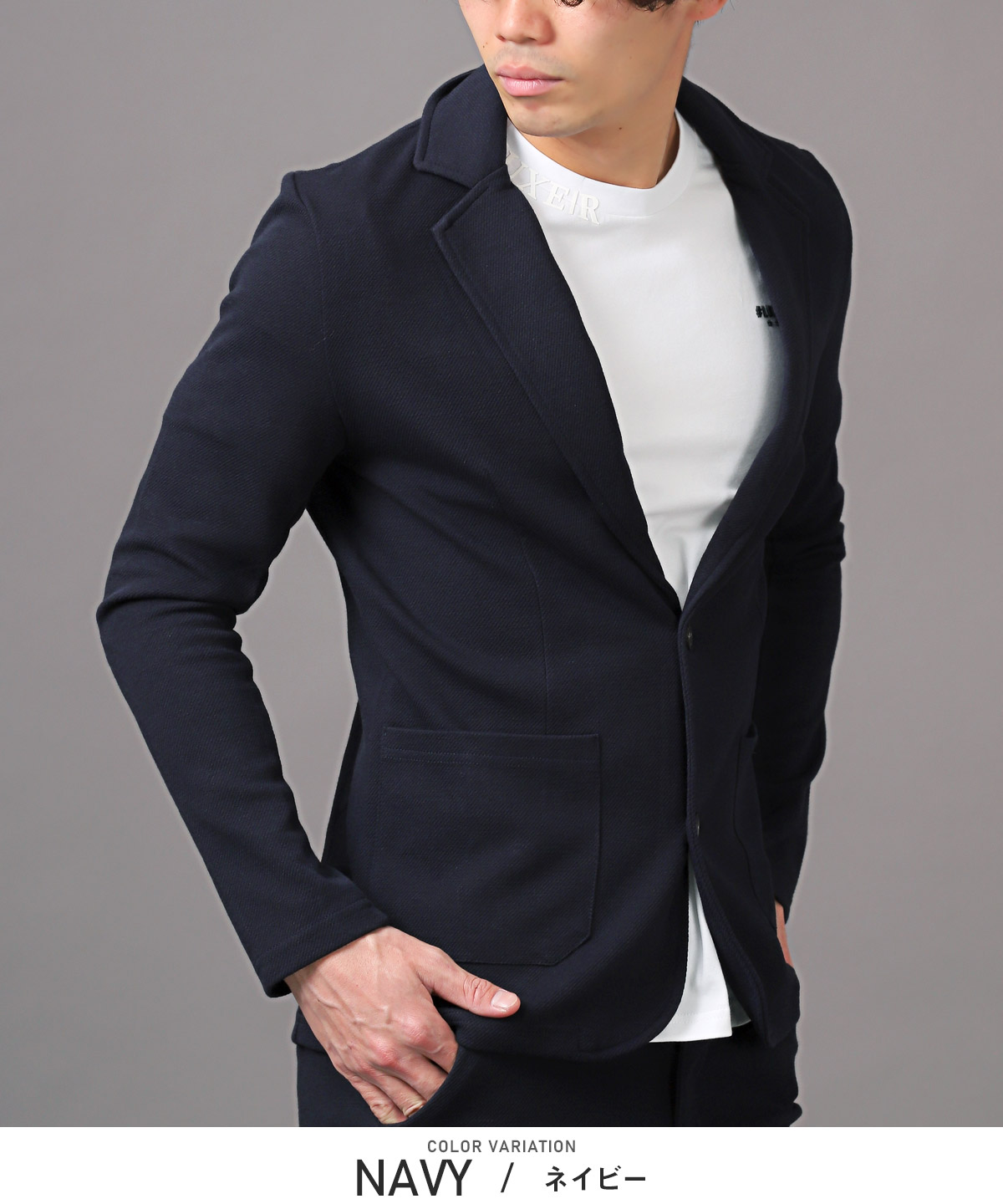 セットアップ メンズ スーツ テーラードジャケット スラックス カルゼ 上下セット 大人 |  | 02