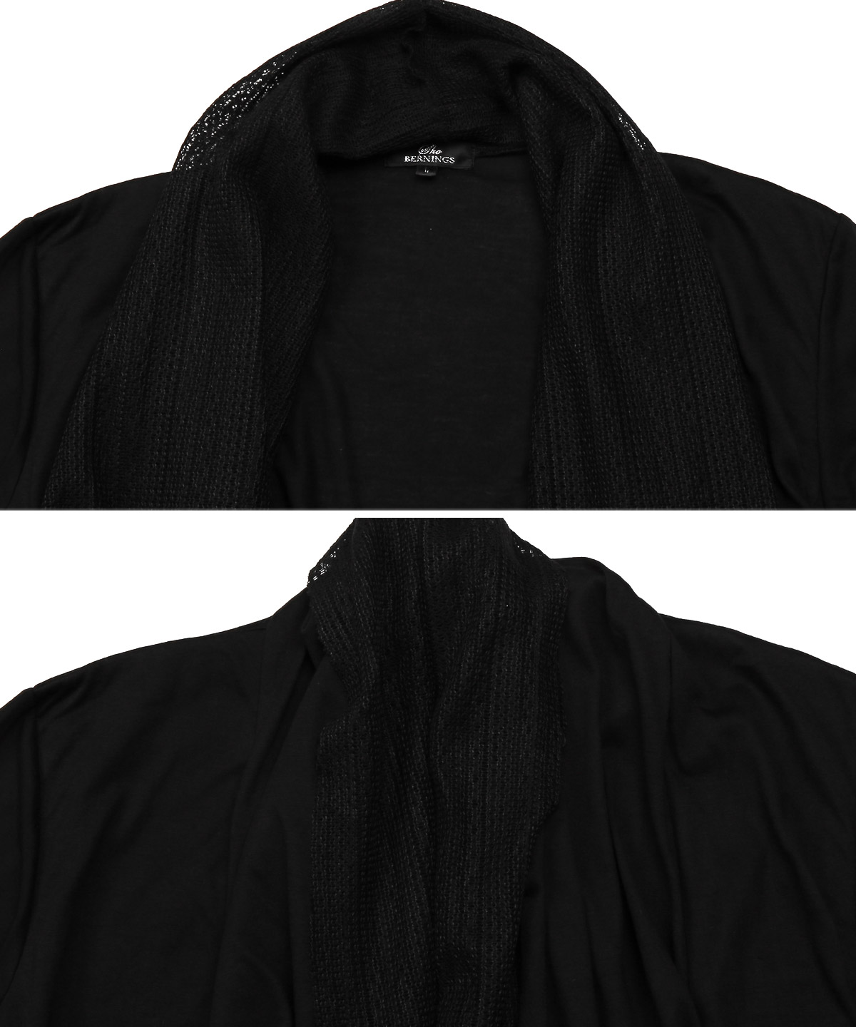 カーディガン メンズ トップス ロング丈 レース 春 夏 秋 レイヤード ショール 無地 |  | 10