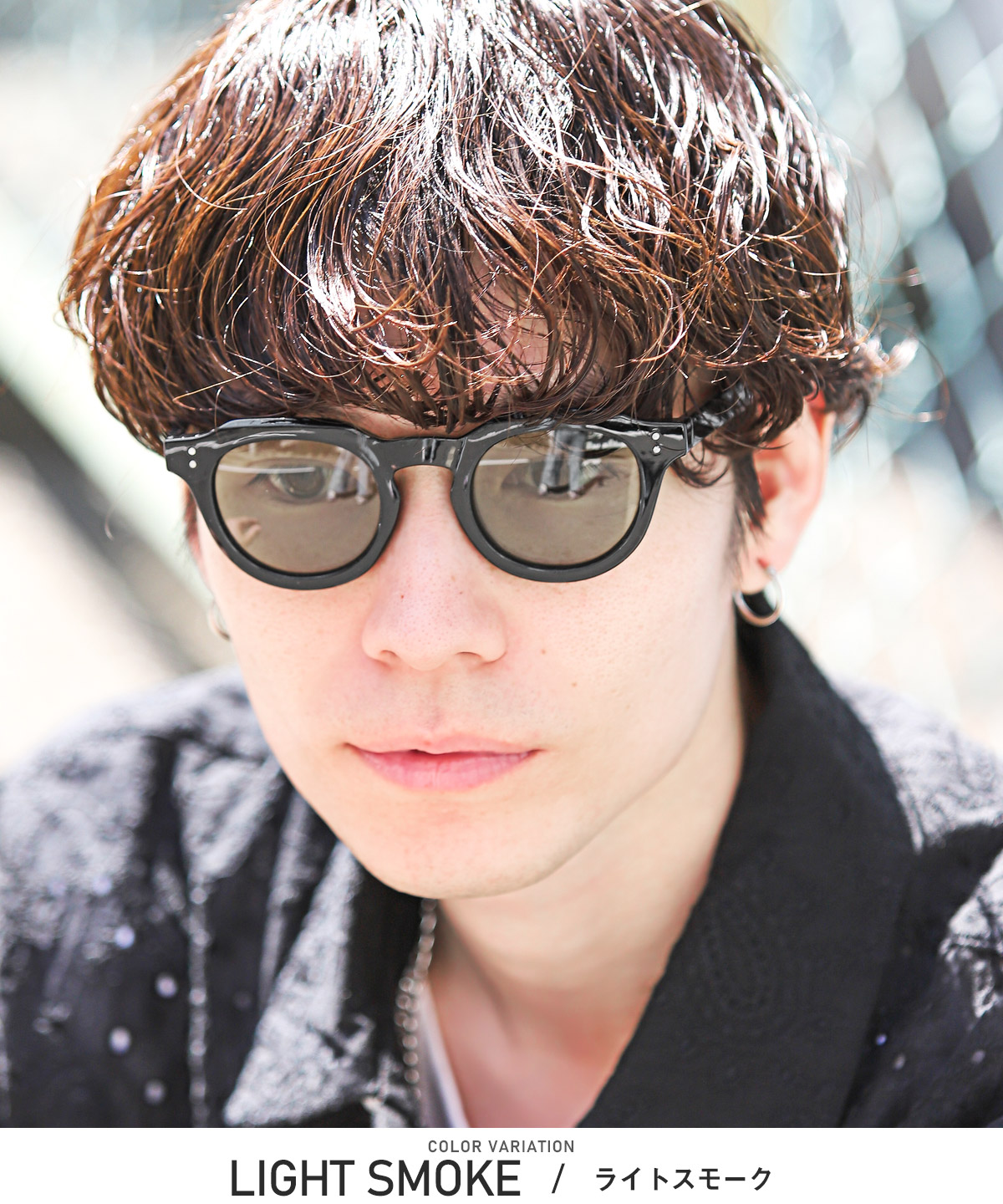 サングラス ボストン メンズ レディース 男女兼用 UVカット 紫外線対策 黒縁 カラーレンズ ブラック グレー ブルー グリーン aa-3167 |  | 08