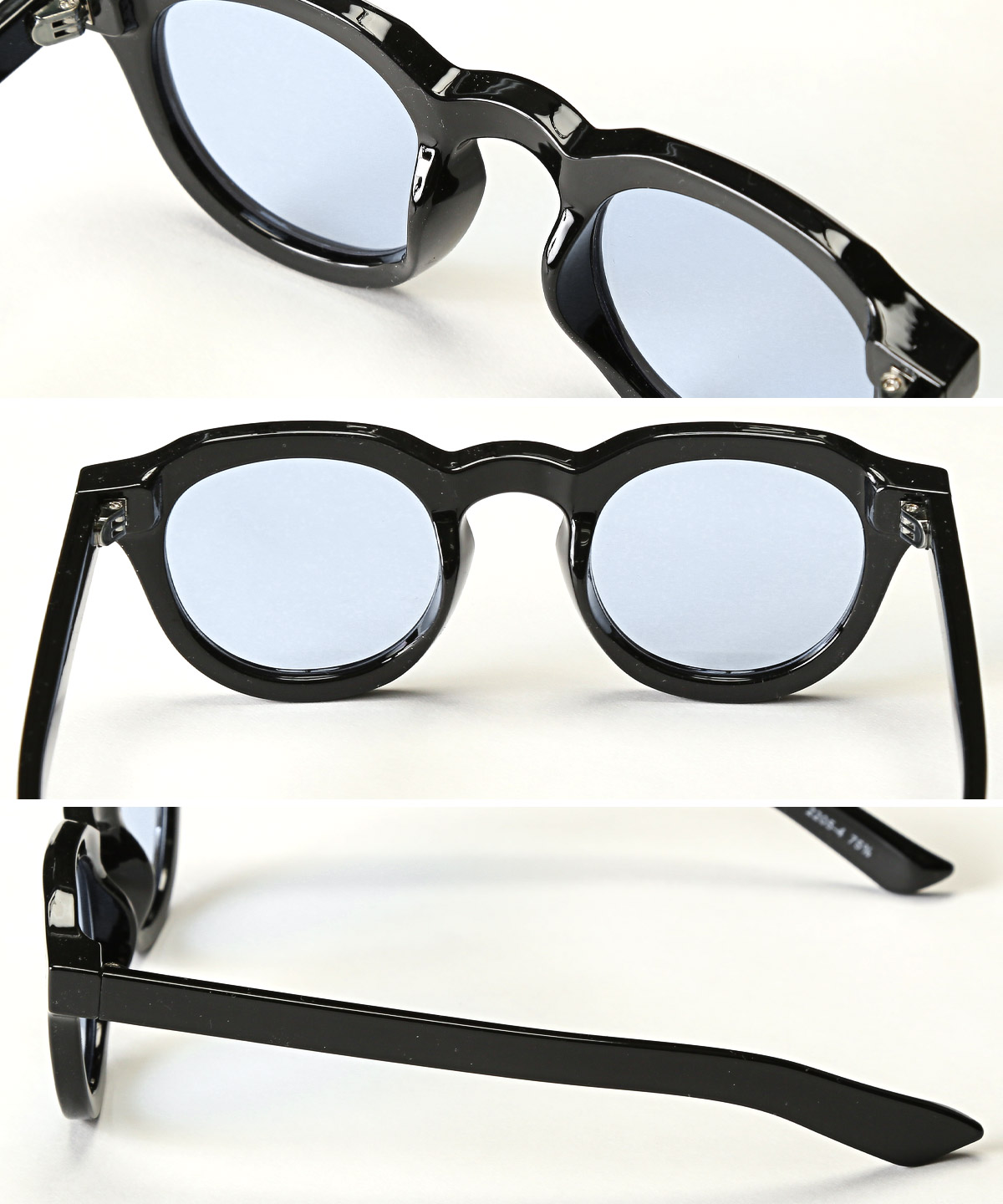 サングラス ボストン メンズ レディース 男女兼用 UVカット 紫外線対策 黒縁 カラーレンズ ブラック グレー ブルー グリーン aa-3167 |  | 12