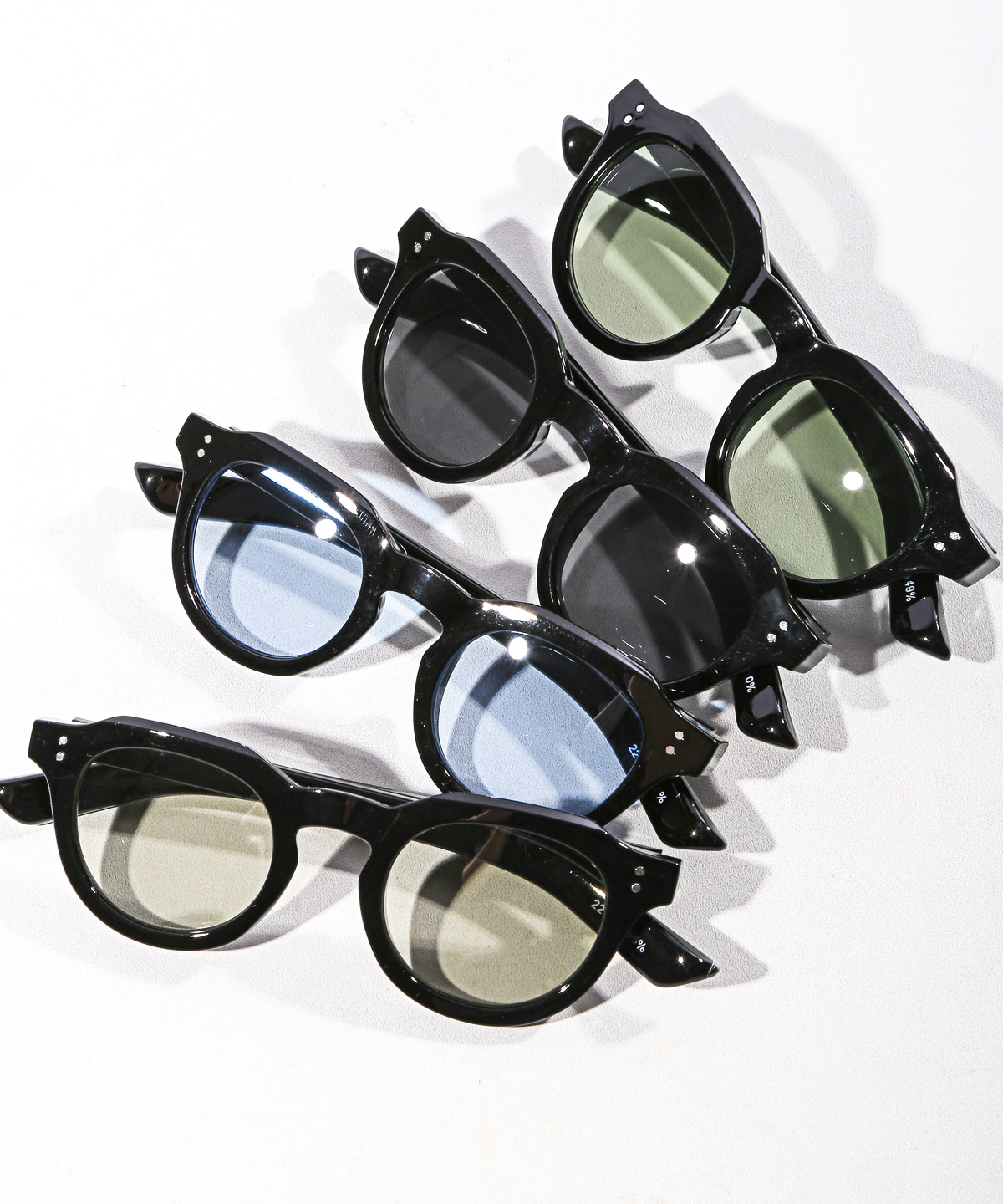 サングラス ボストン メンズ レディース 男女兼用 UVカット 紫外線対策 黒縁 カラーレンズ ブラック グレー ブルー グリーン aa-3167 |  | 07