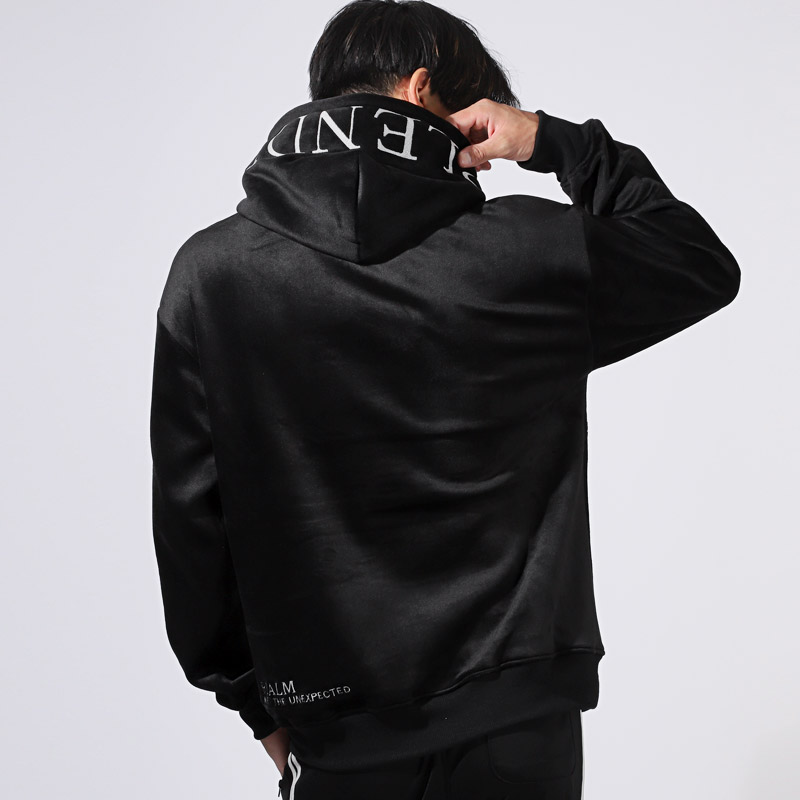 フーディ― マイクロスエード パーカー メンズ 長袖 プルパーカー 裏起毛 両面 あったか 秋 冬 刺繍 ロゴ aa-3302 |  | 07