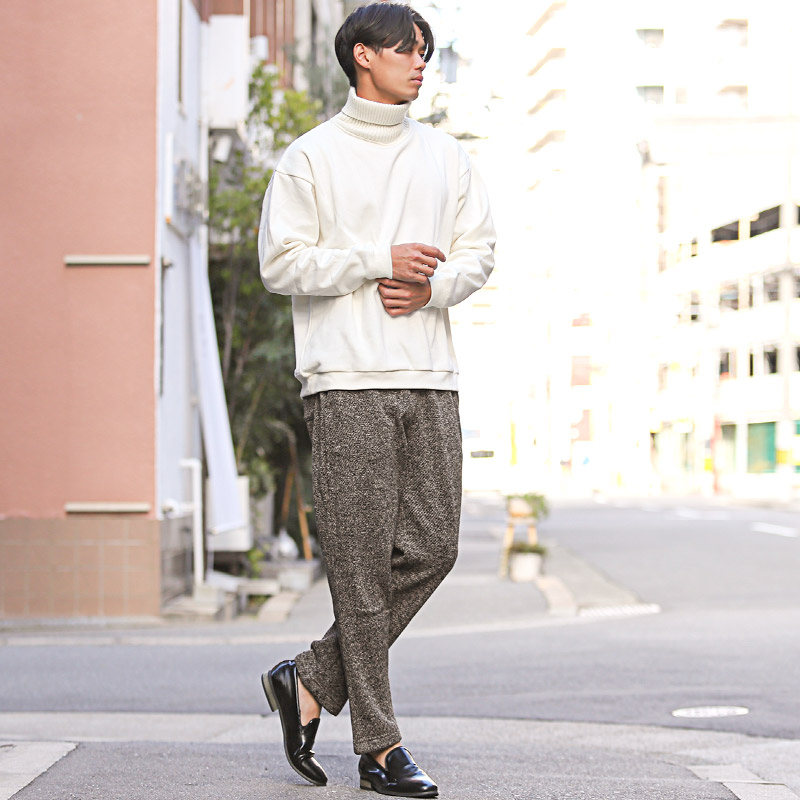 メンズ スウェットパンツ メランジフリース イージーパンツ テーパードパンツ 裏起毛 あったか 暖 防寒 冬 秋 無地 杢 aa-3369 |  | 05