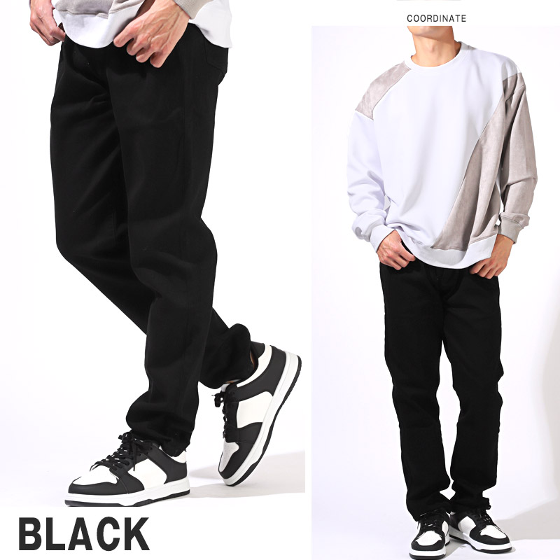 大きいサイズ デニムパンツ テーパードパンツ デニム メンズ ジーンズ ジーパン ブラック 2L 3L 4L 5L aa-3399 |  | 03