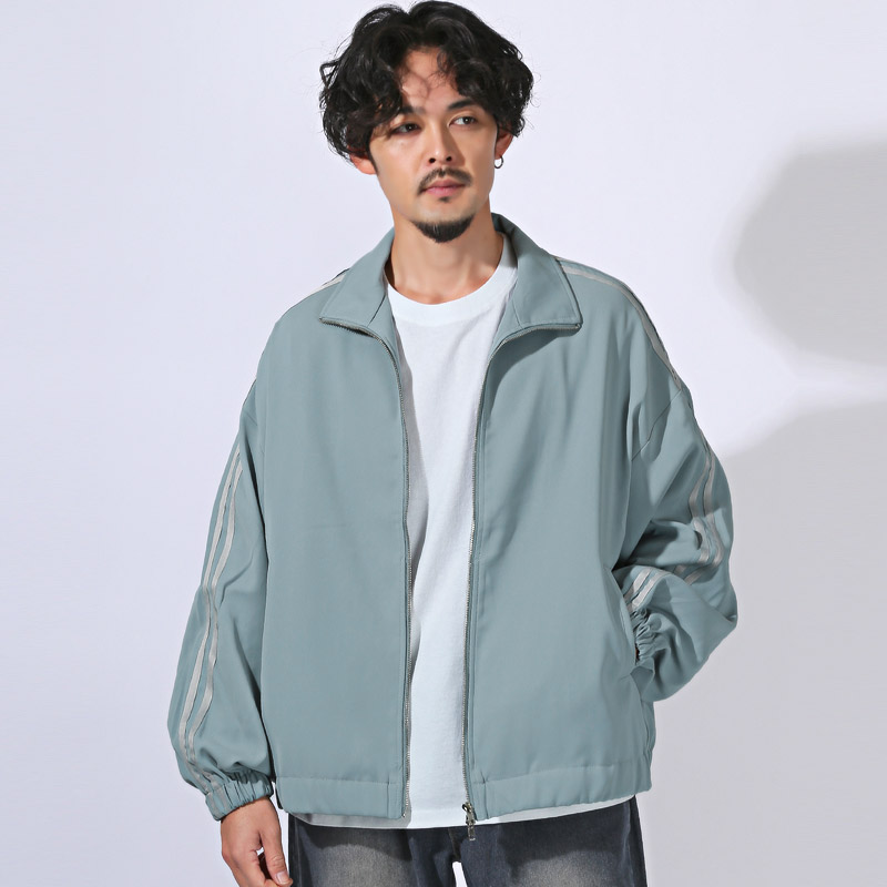 トラックジャケット アウター ジャケット メンズ レディース 長袖 薄手 オーバーサイズ 大きいサイズ コーチジャケット aa-3471 |  | 02