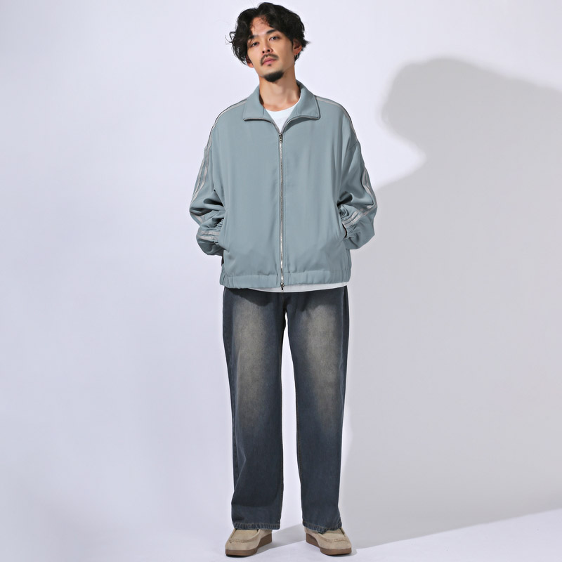 トラックジャケット アウター ジャケット メンズ レディース 長袖 薄手 オーバーサイズ 大きいサイズ コーチジャケット aa-3471 |  | 11