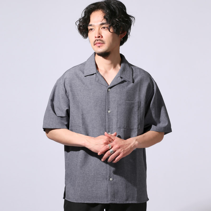ボトムス別売り】メンズ シャツ 半袖 大きいサイズ 半袖シャツ 開襟