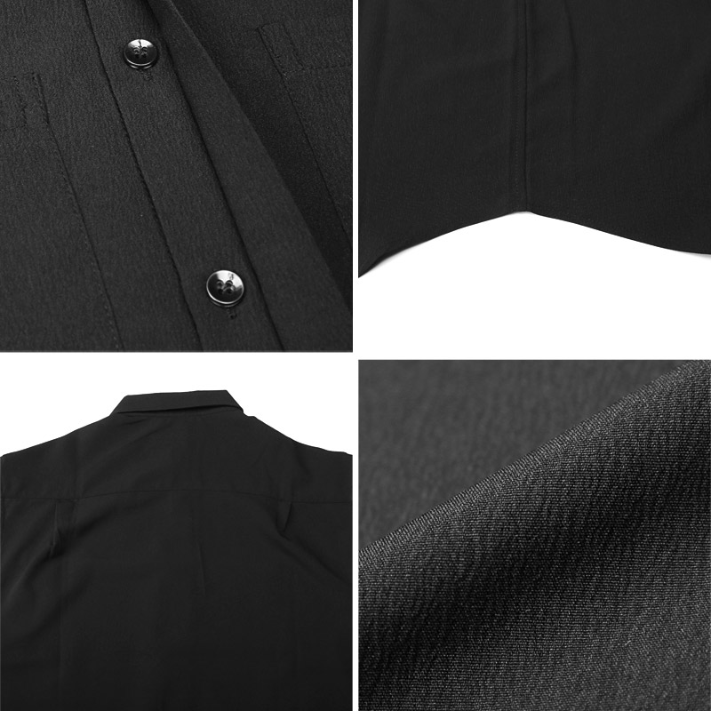 メンズ レディース ユニセックス シャツ ノースリーブ ノースリーブシャツ 楊柳 シボ aa-3585 |  | 11