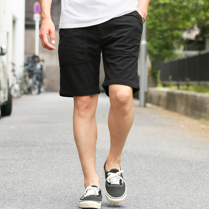 ショーツ ボトムス メンズ コーデュロイ ショートパンツ ベイカー