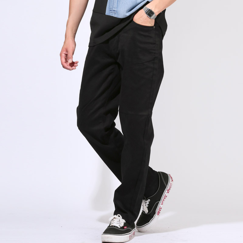 ワークパンツ メンズ ストレッチ デニムパンツ ワイドパンツ 伸縮性