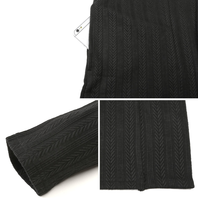 メンズ ボタンレス オープンカーディガン カーディガン ショールガウン ガウン ニットソー aa-3671 |  | 11