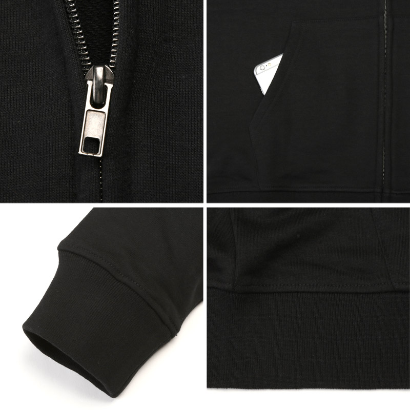 メンズ 長袖 裏毛 スウェット パーカー フーディ ジップアップパーカー 大きいサイズ 無地 ゆったり aa-3729 |  | 15