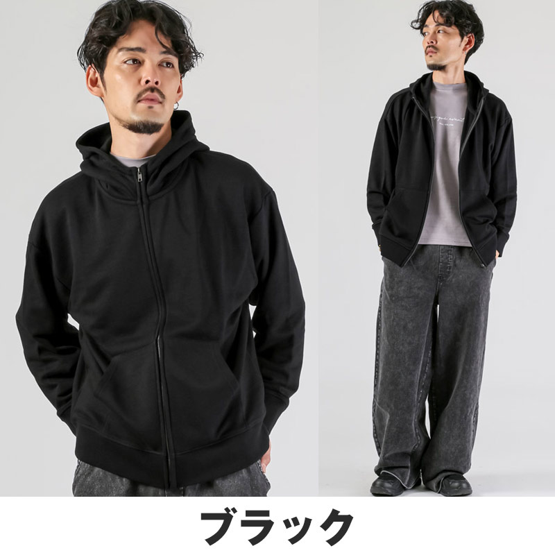 メンズ 長袖 裏毛 スウェット パーカー フーディ ジップアップパーカー 大きいサイズ 無地 ゆったり aa-3729 |  | 10