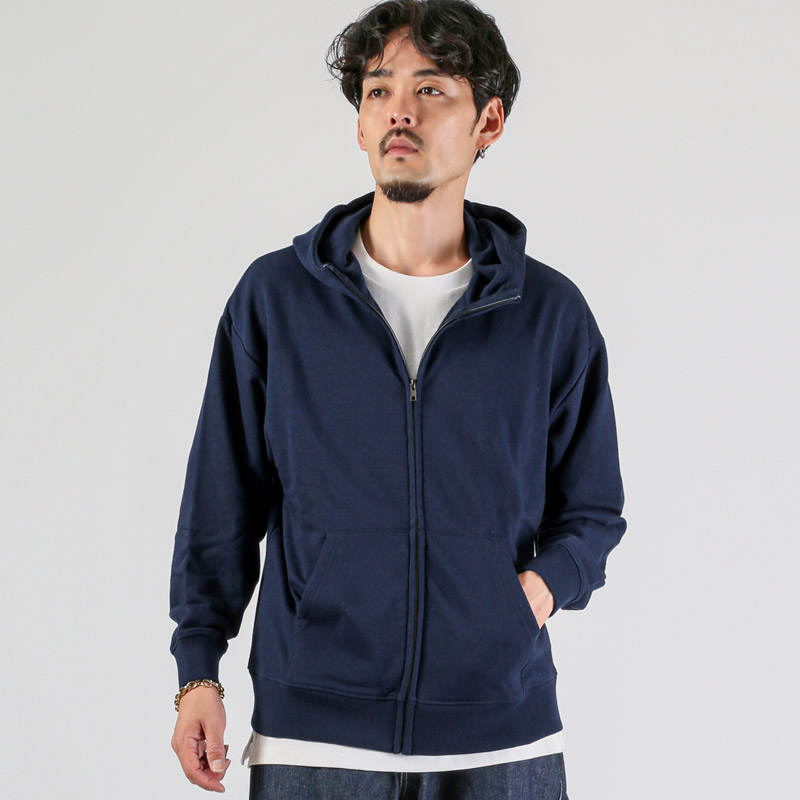 メンズ 長袖 裏毛 スウェット パーカー フーディ ジップアップパーカー 大きいサイズ 無地 ゆったり aa-3729 |  | 04