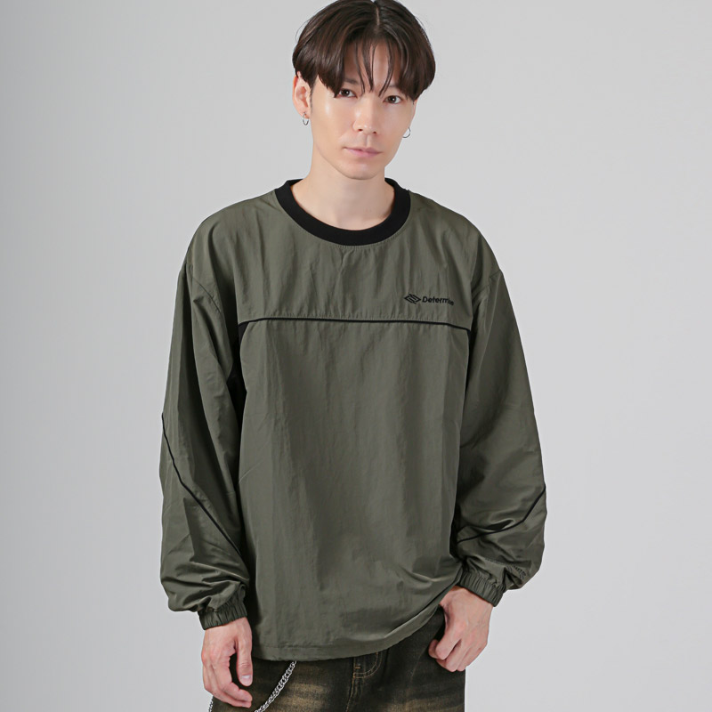 ロンT メンズ トップス ナイロン ナイロンシャツ プルオーバー ゲームシャツ ユニフォームシャツ ゲームジャージ aa-3733 |  | 02