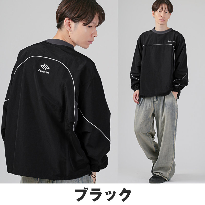 ロンT メンズ トップス ナイロン ナイロンシャツ プルオーバー ゲームシャツ ユニフォームシャツ ゲームジャージ aa-3733 |  | 09