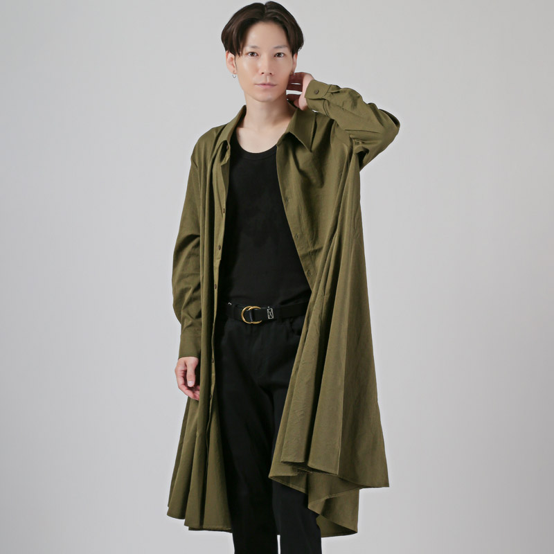 メンズ レディース ロングコート トレンチコート コート スプリングコート シャツコート　aa-3754 |  | 03
