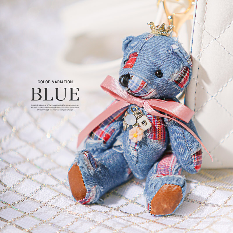 キーホルダー ストラップ ぬいぐるみ くま チャーム テディベア バッグ