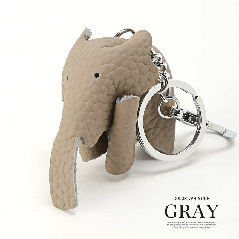 チャーム ぞうさん 象 ゾウ バッグチャーム レザーチャーム 本革 牛革