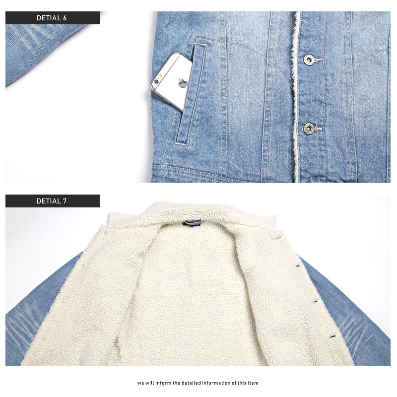 ボア デニムジャケット メンズ Gジャン ジージャン アウター BITTER ビター系 秋 冬 デニム ジャケット ブルゾン 裏ボア ヴィンテージ インディゴ ブリーチ 染め 加工 西海岸 服 8