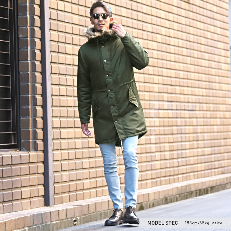 モッズコート コート 中綿 ファー 冬 Bitter ビター ポリ中綿モッズコート ミリタリーコート ダウンジャケット ファーフード ボア 厚手 2way アウター 冬服 Pm 7943 Clothes Unit 通販 Yahoo ショッピング