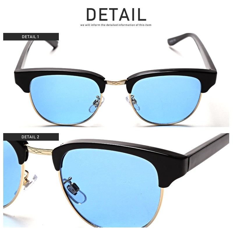 サングラス メンズ イタリーデザイン グラサン 伊達眼鏡 サーモント ブロウ クリア レンズ UV 紫外線 カット 小顔効果 アイウェア モデル ユニセックス メンズアクセ ファッション小物 ビター系 BITTER pm-8618 7