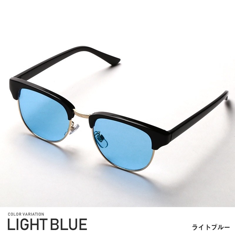 サングラス メンズ イタリーデザイン グラサン 伊達眼鏡 サーモント ブロウ クリア レンズ UV 紫外線 カット 小顔効果 アイウェア モデル ユニセックス メンズアクセ ファッション小物 ビター系 BITTER pm-8618 5