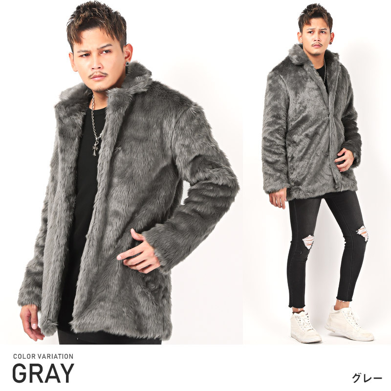 韓国ブランド】ファーコート Fur jacket ファーコート 韓国 メンズ 