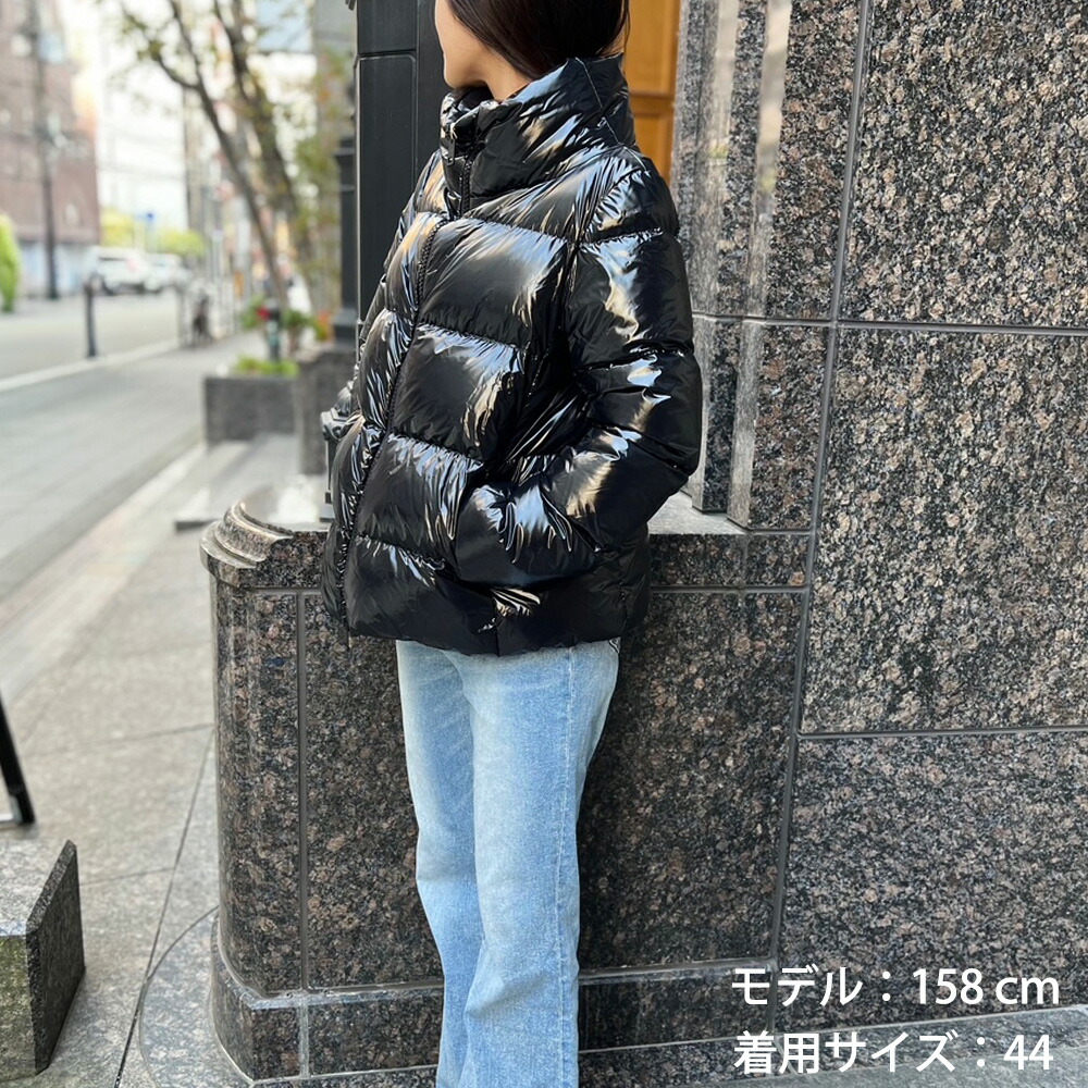 HERNO ブラック ショートダウンジャケット 並行輸入品】ヘルノ HERNO ダウンジャケット レディース ブルゾン