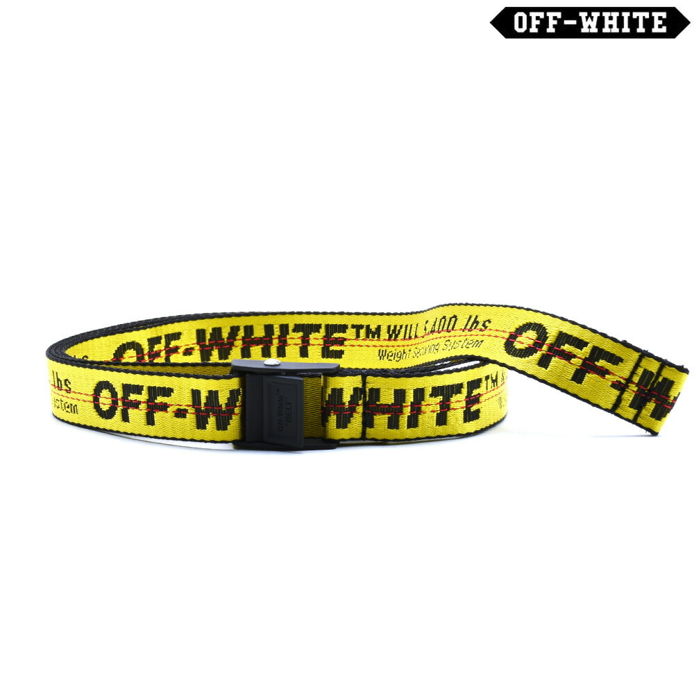 オフホワイト インダストリアル ベルト イエロー メンズ Off-White