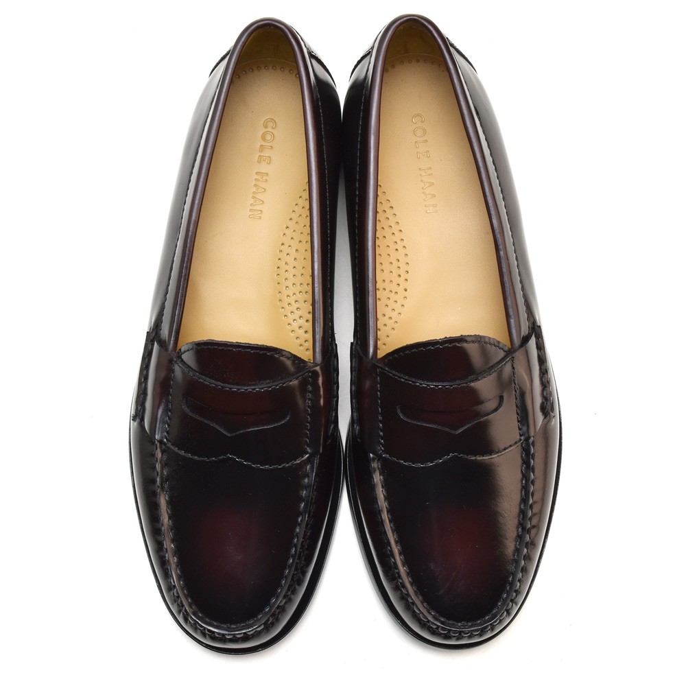 【美品お買得】COLEHAAN ピンチペニーローファー バーガンディー 26.5 COLE HAAN（コールハーン） 【並行輸入品】コールハーン ローファー
