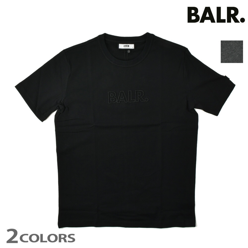 BALR ロゴ入りシンプルTシャツ 関税送料込み BALR. ボーラ― ロゴT Tシャツ クルーネック 半袖 カットソー