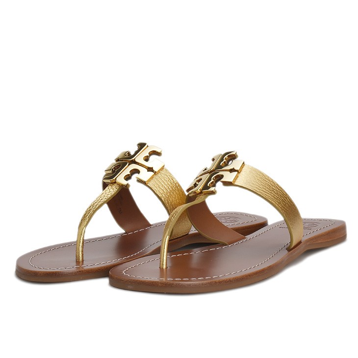 おしゃれ TORY BURCH トリーバーチ レザーサンダル ゴールド TORY BURCH サンダル キラ スポーツサンダル レディース