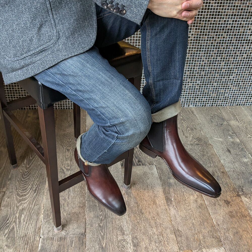 並行輸入品】マグナーニ MAGNANNI チェルシーブーツ メンズ ブーツ
