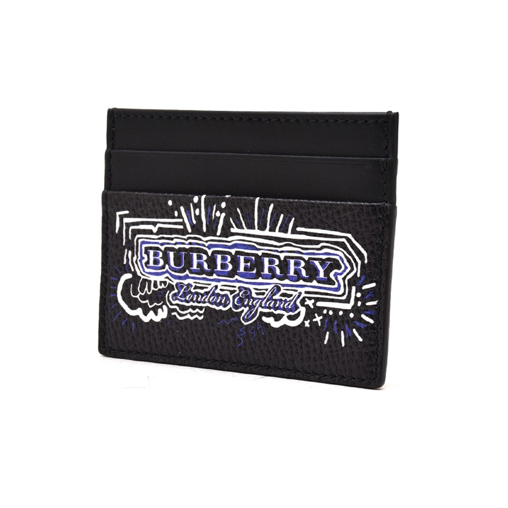 Burberrys ブラック名刺入れ BURBERRY バーバリー 名刺入れ カードケース メンズ ロゴ