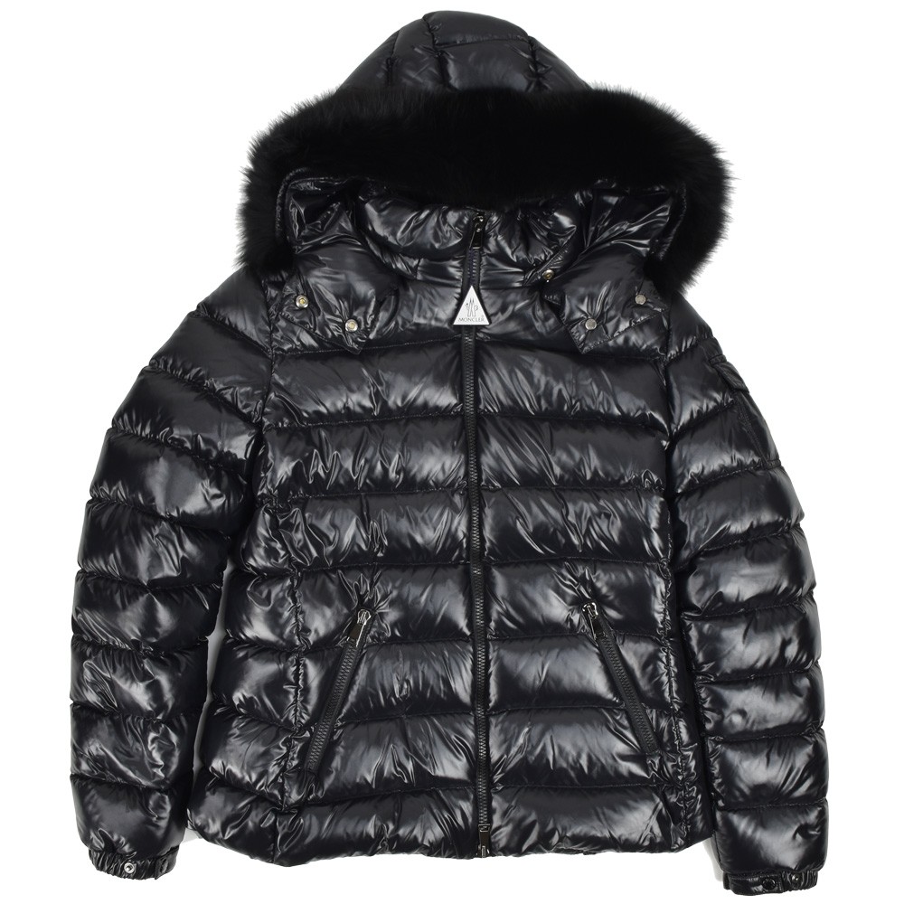 モンクレール バディー ダウンジャケット レディース ナイロン ファーフード ブラック 黒 MONCLER BADYFUR