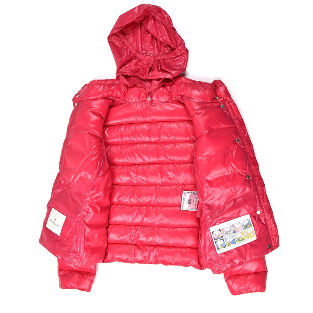 極美品☆MONCLER ダウン 90 ピンク フード付き MONCLER モンクレール ダウンジャケット レディース アウター