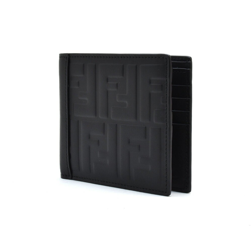 FENDI フェンディ 7M0169 A18A F0SAJ WELLET BLACK 二つ折り財布