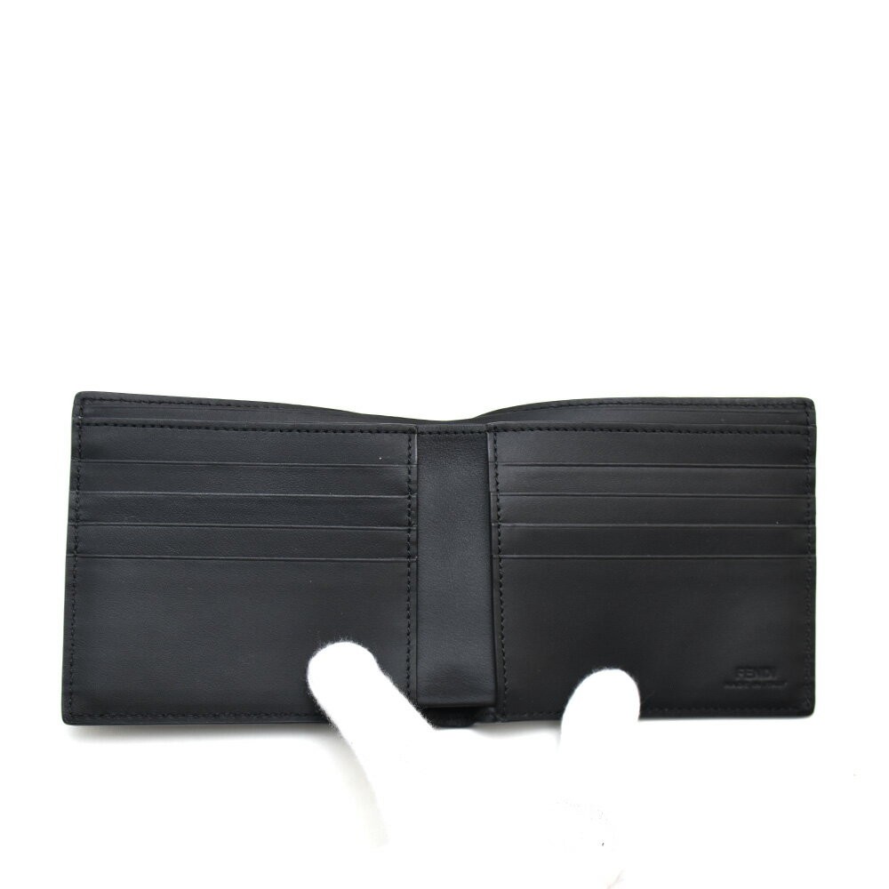 FENDI フェンディ 7M0169 A18A F0SAJ WELLET BLACK 二つ折り財布