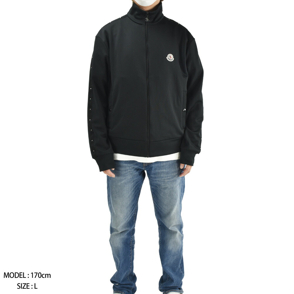 モンクレール ジップアップパーカー メンズ スタッズ トラックジャケット ブラック 黒 ZIP UP CARDIGAN MONCLER 【送料無料】  : ml-8g00003899a1999 : クラウドシューカンパニーYahoo!店 - 通販 - Yahoo!ショッピング