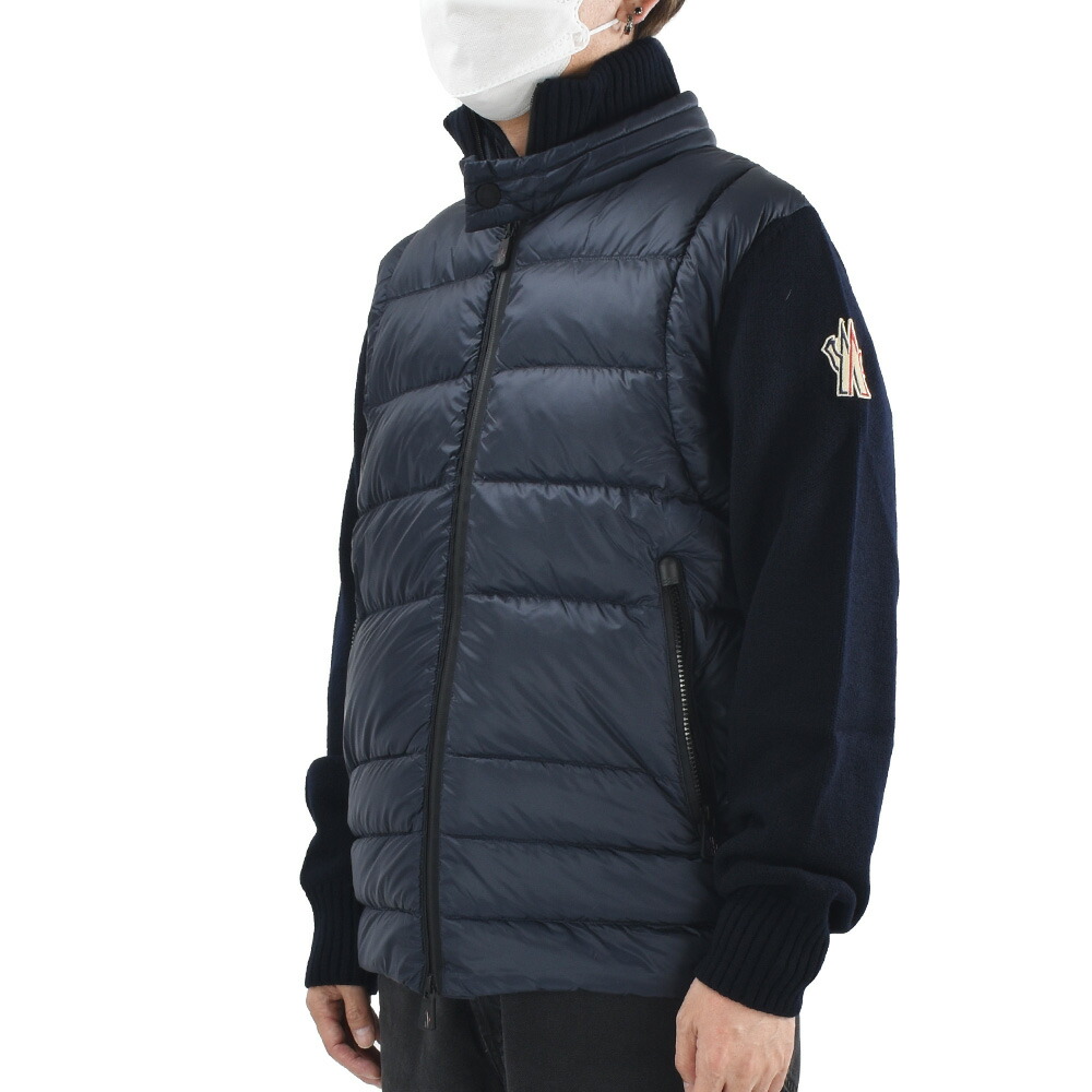 極美品☆モンクレール☆トリコットカーディガン　ネイビー/L 9b0000494778771_02.jpg