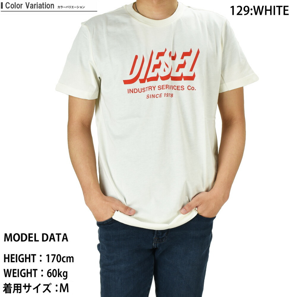 DIESEL ディーゼル ロゴTシャツ カットソー 半袖 クルーネック